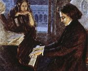 oscar wilde an artist s impression of chopin at the piano composing his preludes Germany oil painting artist